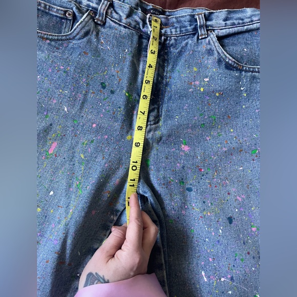 1980’s Vintage Bill Blass Petite paint speckled Mom Jeans! *Approx* size 29P - Picture 13 of 16